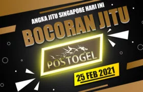 Prediksi Togel Singapore Kamis 25 Februari 2021